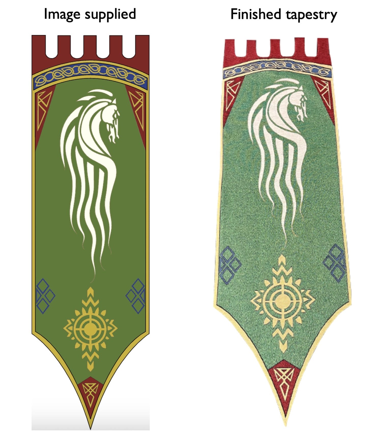 Digital design vs. tapestry