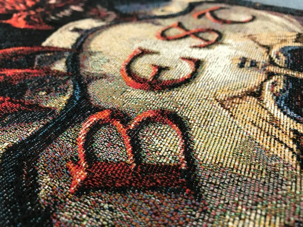 Close-up woven textile design
