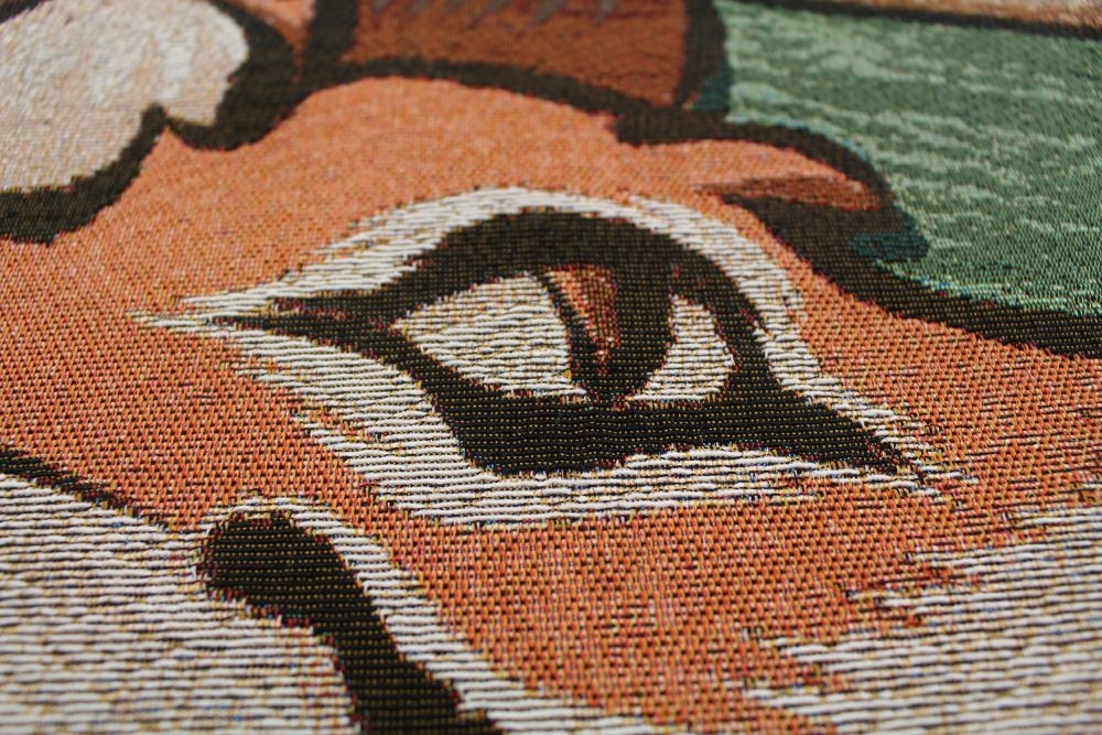 Woven tapestry fox eye