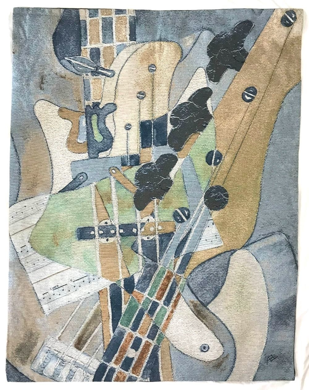 Textile woven guitar composition