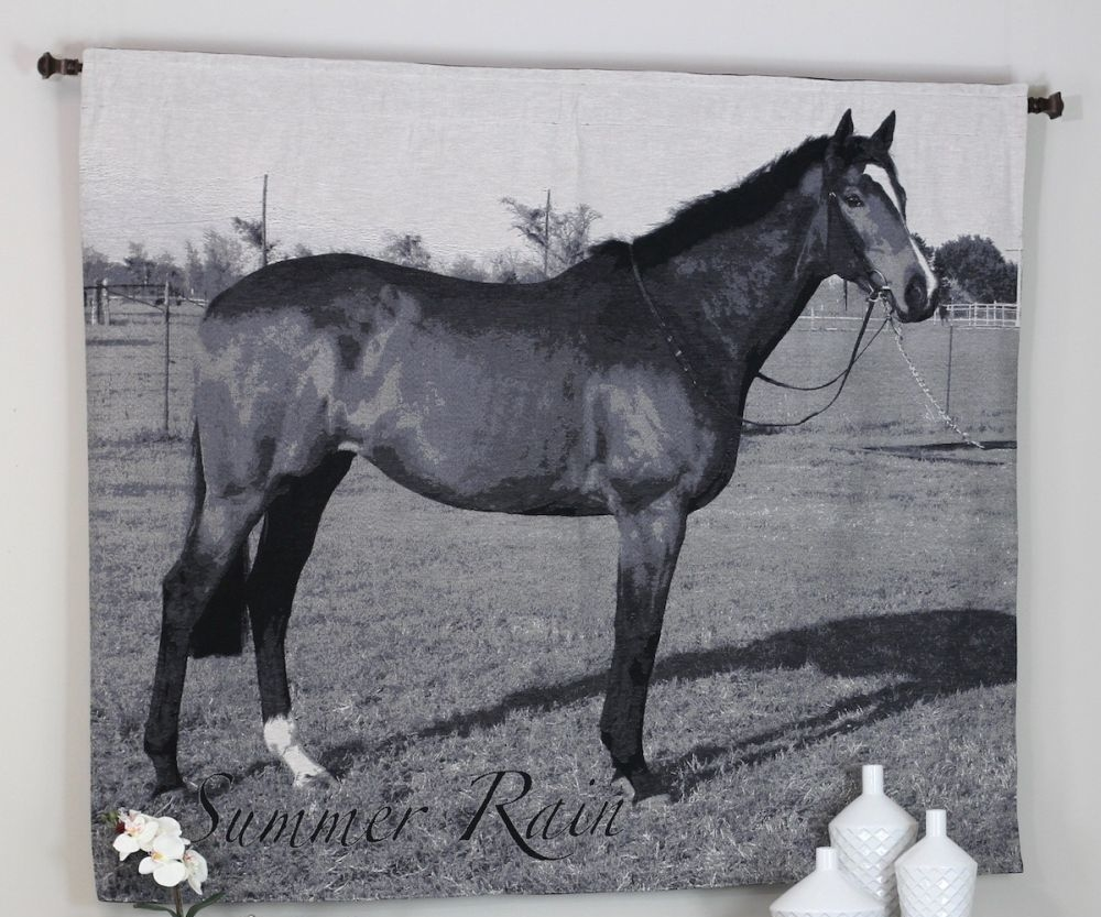 Elegant horse wall tapestry