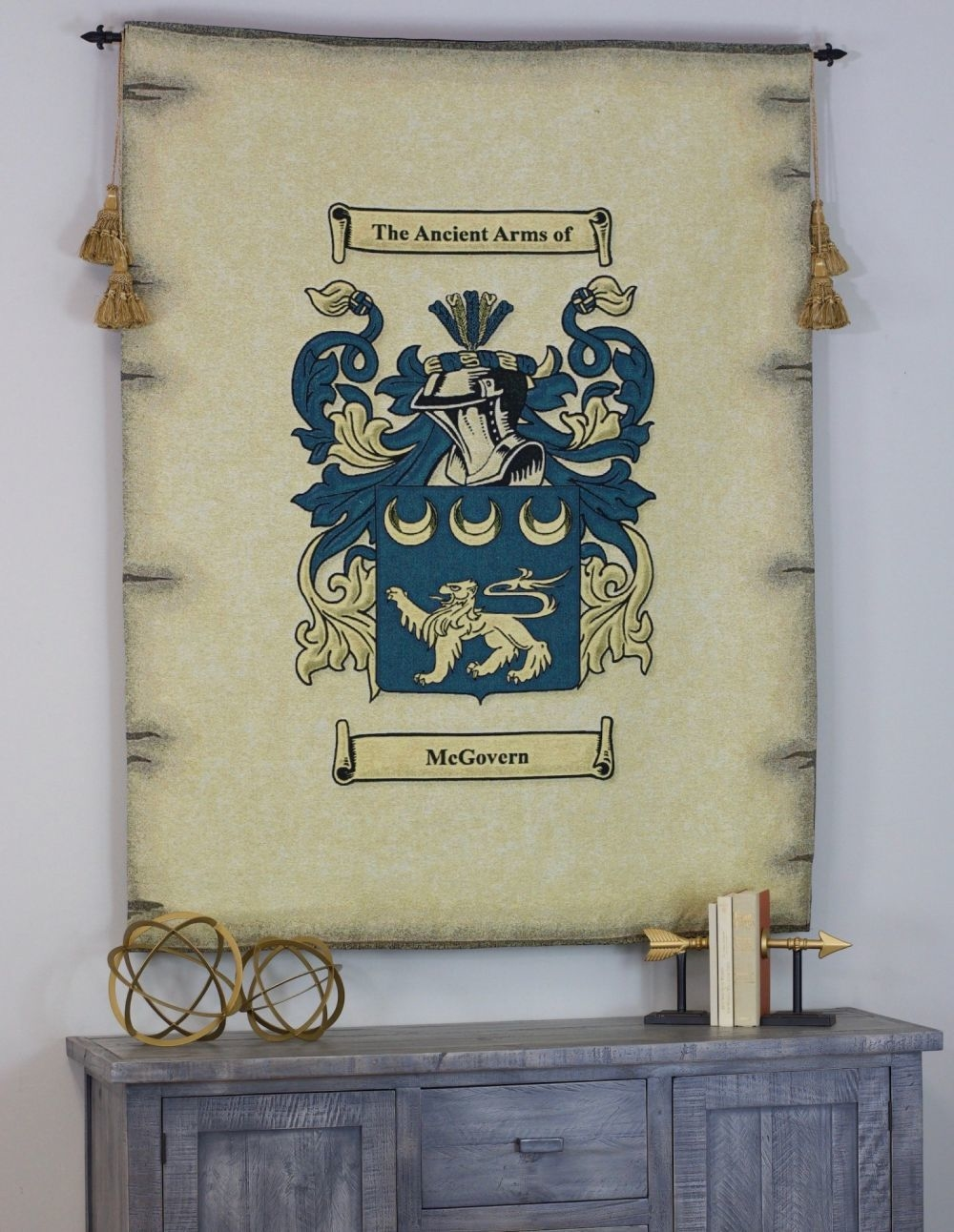 Elegant McGovern tapestry display