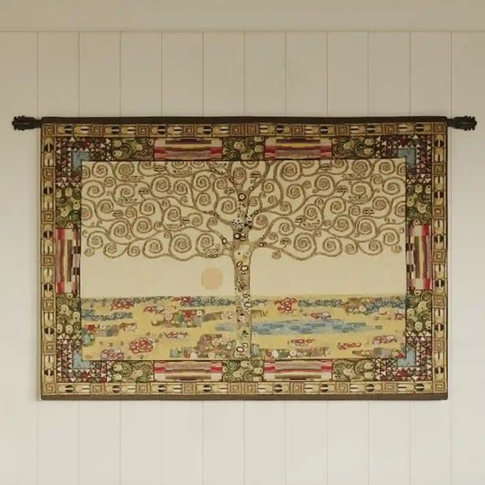 Gustav Klimt Tree of Life Italian Wall Tapestry