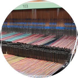 Woven on Jacquard Looms