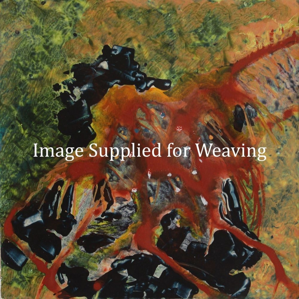 Abstract painting for weaving design