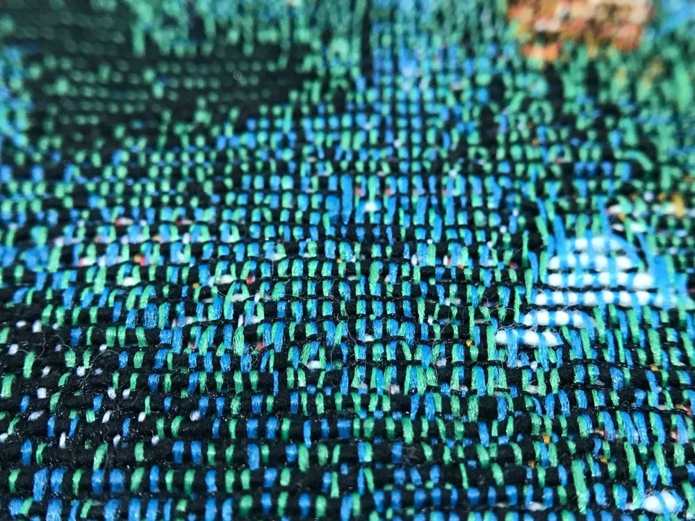 Woven fabric close-up