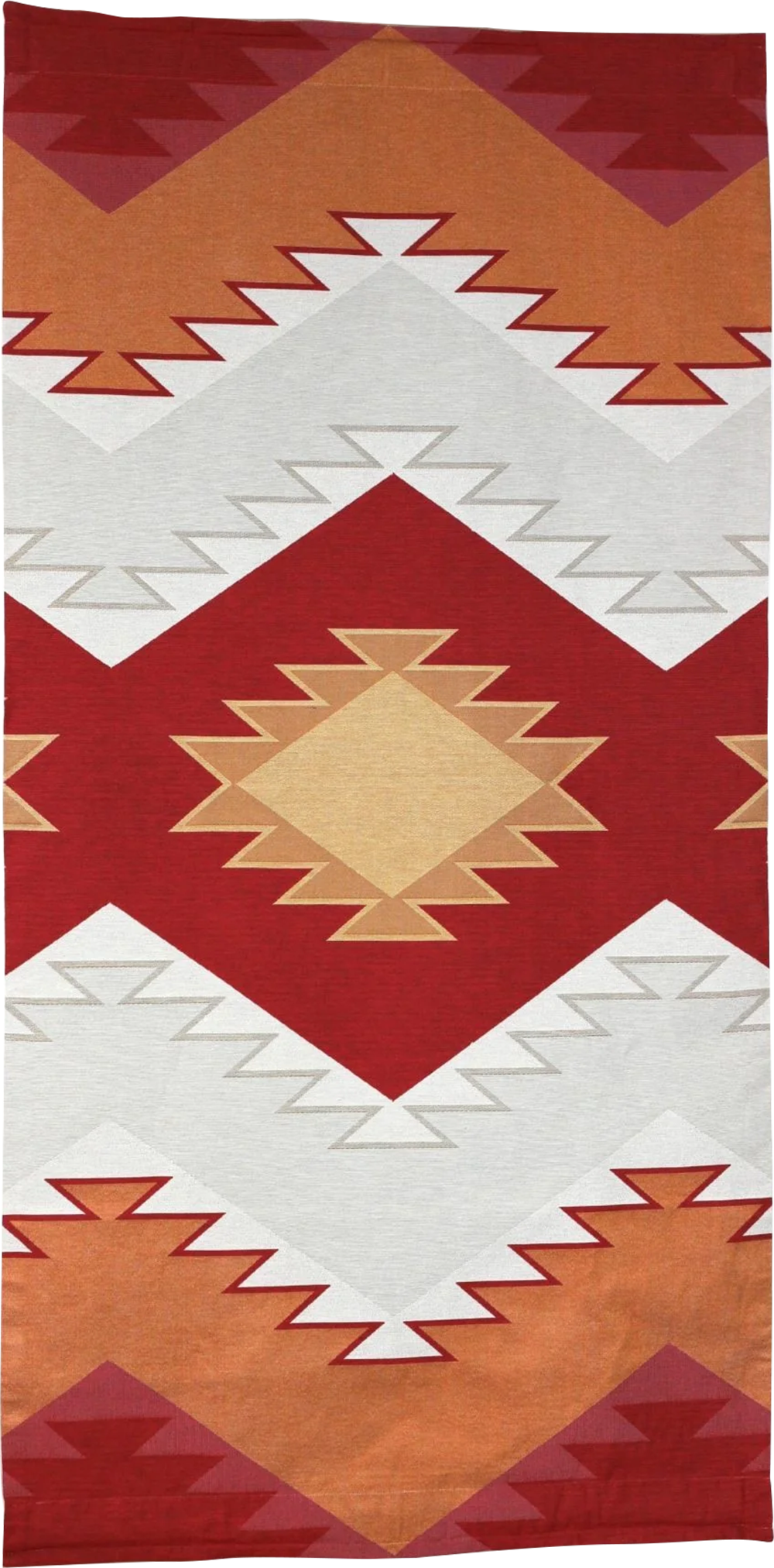 Geometric woven tapestry