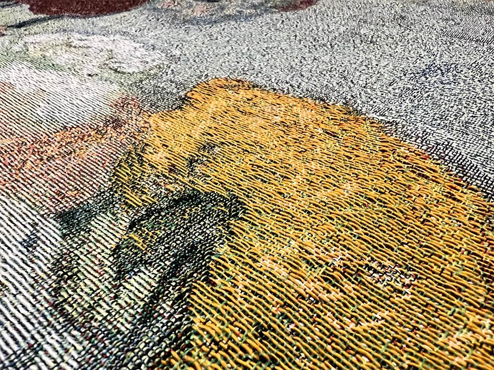Tapestry texture close-up