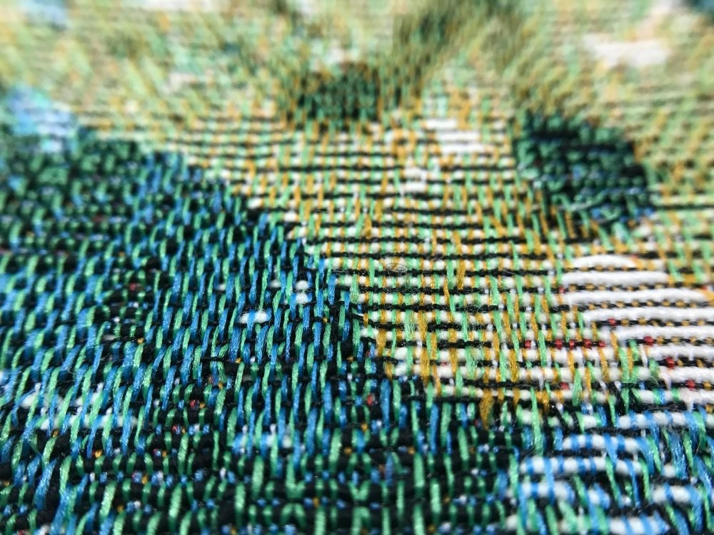 Textile weave close-up