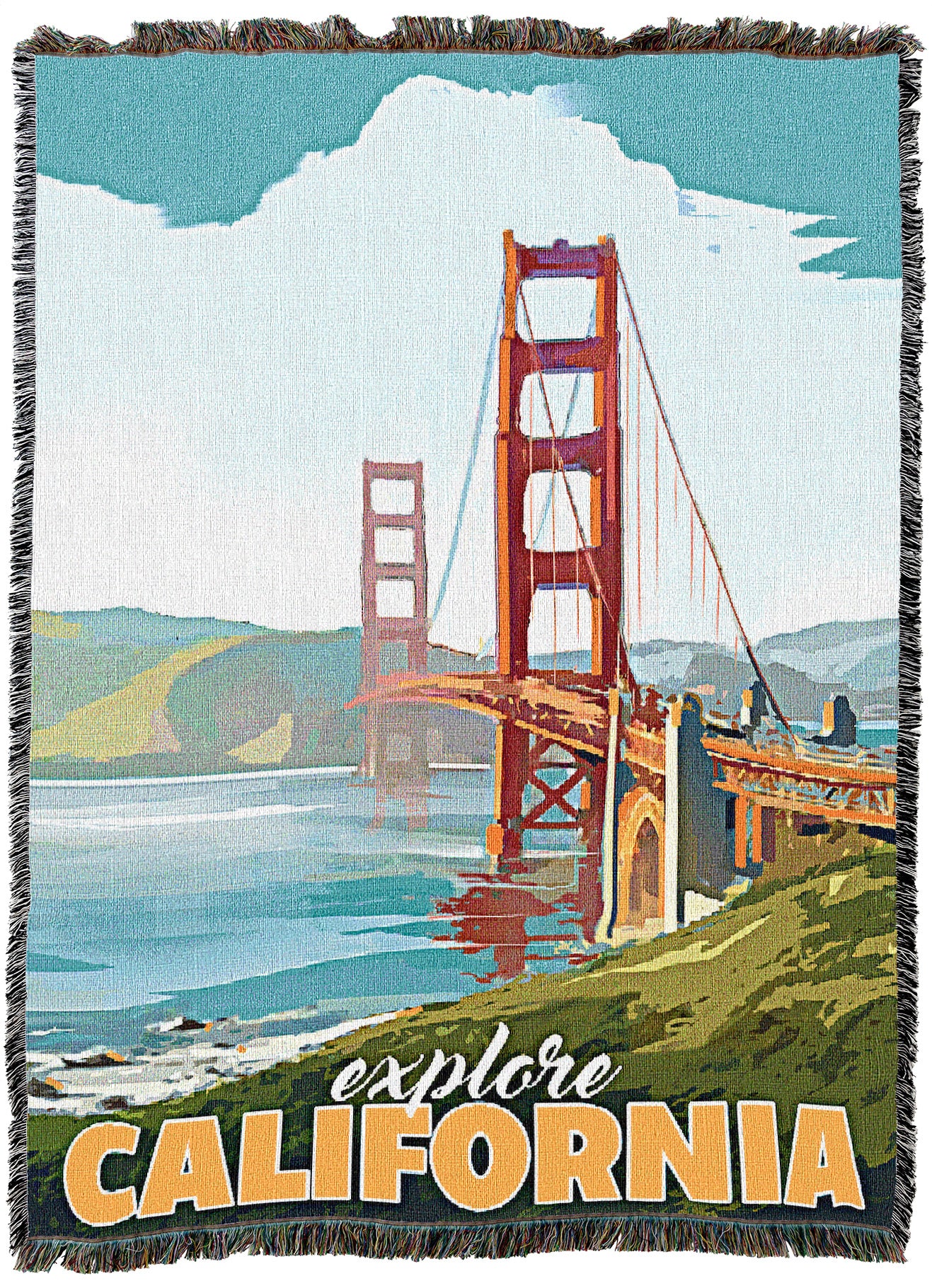 California Poster Throw Quality Tapestries Inc.