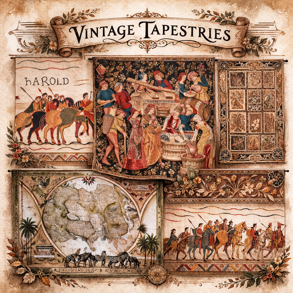 How Beautiful Vintage Tapestries Were Made in Medieval Times