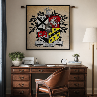 Family Crest Tapestry: An Ancestral Heritage Wall Piece for Homes