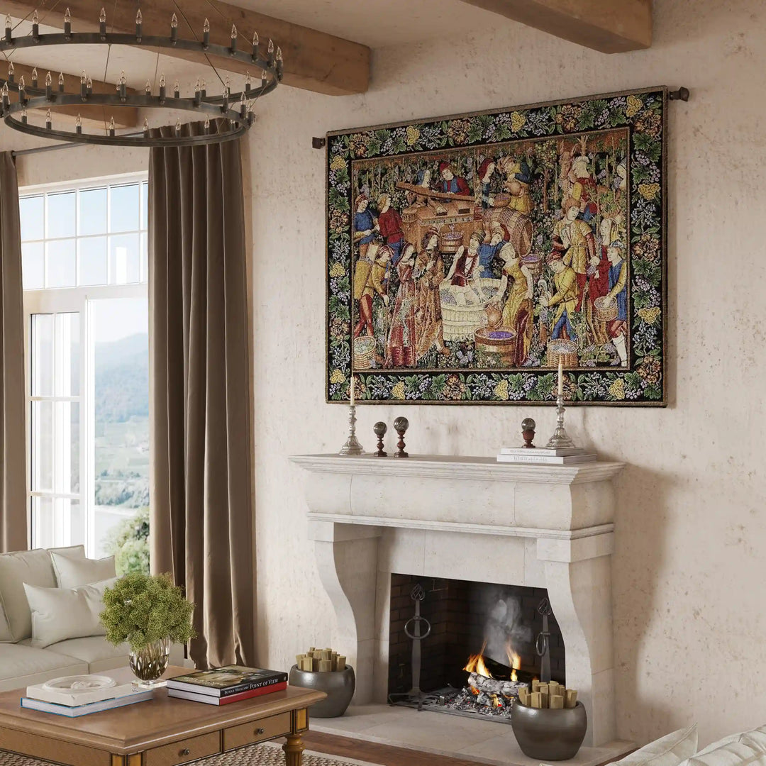 Wall Tapestry Fireplace Tapestry Ahlsen Piece Tapestry Wall