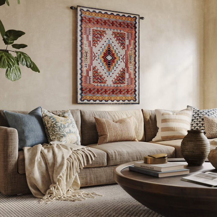 Southwest Salmon Wall Tapestry