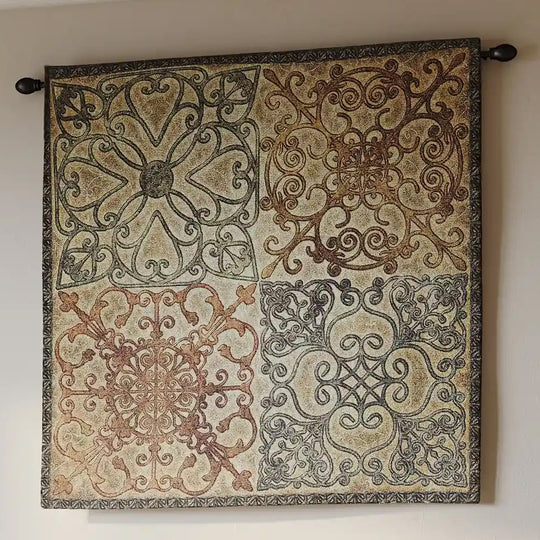 Wrought Iron Elegance Wall Tapestry