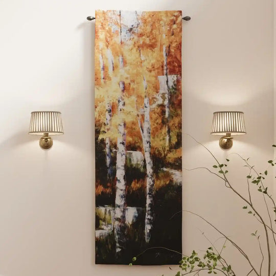 Autumn Birch Trees I Wall Tapestry