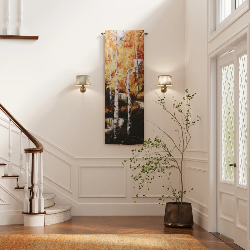 Autumn Birch Trees I Wall Tapestry