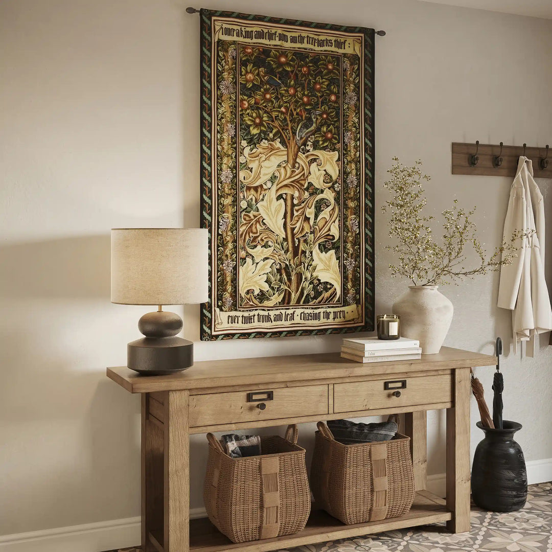 William Morris Woodpecker I Wall Tapestry