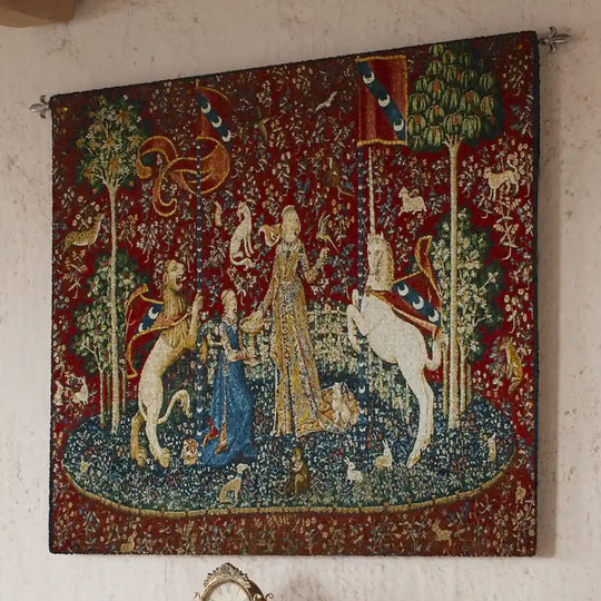 Lady and the Unicorn Sense of Taste Wall Tapestry