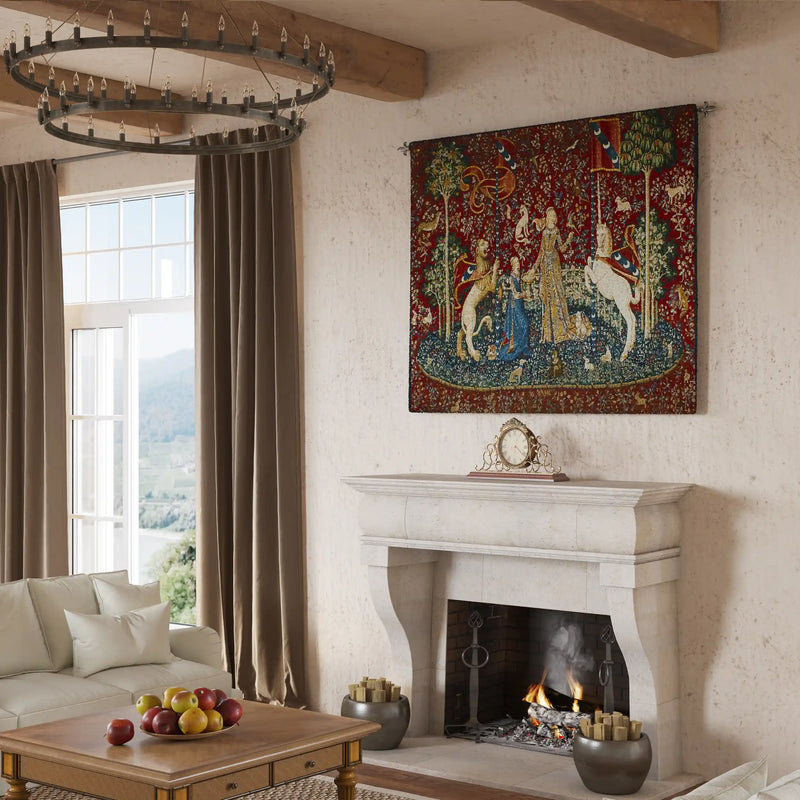 Lady and the Unicorn Sense of Taste Wall Tapestry