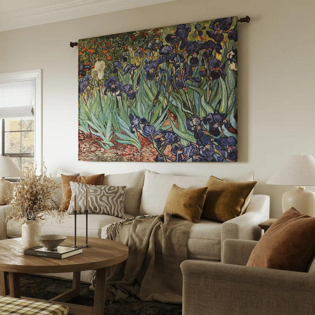 Irises by Van Gogh Wall Tapestry