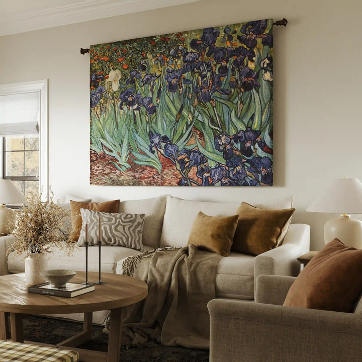 Irises by Van Gogh Wall Tapestry