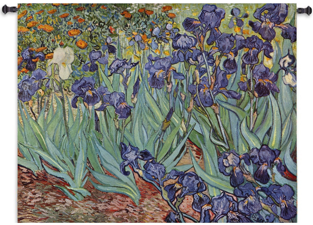 Irises by Van Gogh Wall Tapestry