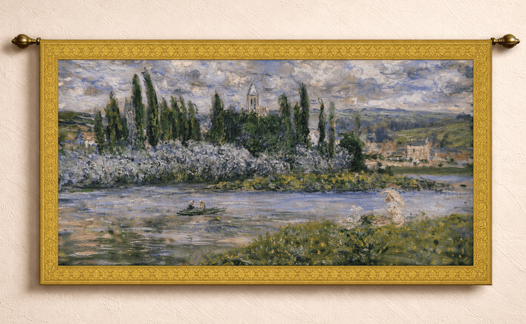 75% OFF CLEARANCE! - Monet View of Vetheuil Sur Siene Wall Tapestry - SALE IS FINAL