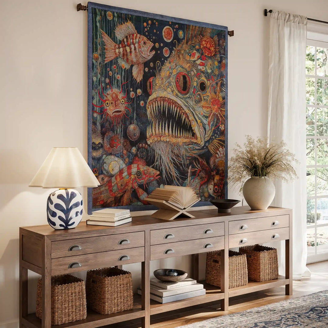 Custom Wall Tapestries Woven on Traditional Jacquard Looms