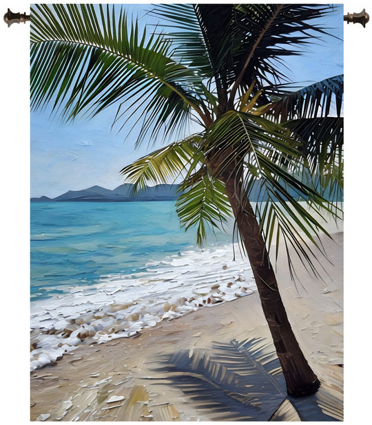 Thailand Beach Impasto Wall Tapestry