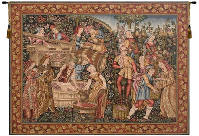 Medieval Product of the Vine French Wall Tapestry