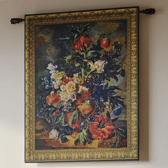 Bouquet Dore Belgian Wall Tapestry