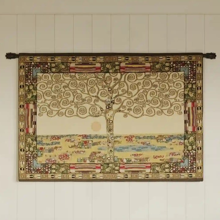 Gustav Klimt Tree of Life Italian Wall Tapestry