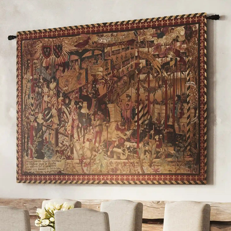 Le Tournai Horizontal French Wall Tapestry