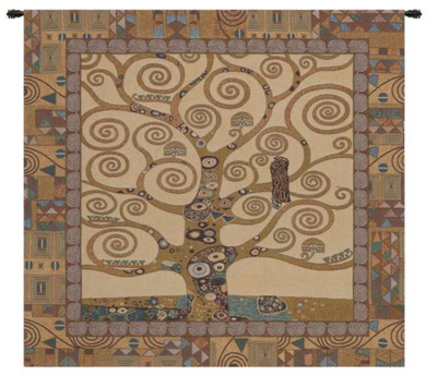 Gustav Klimt Tree of Life II Belgian Wall Tapestry