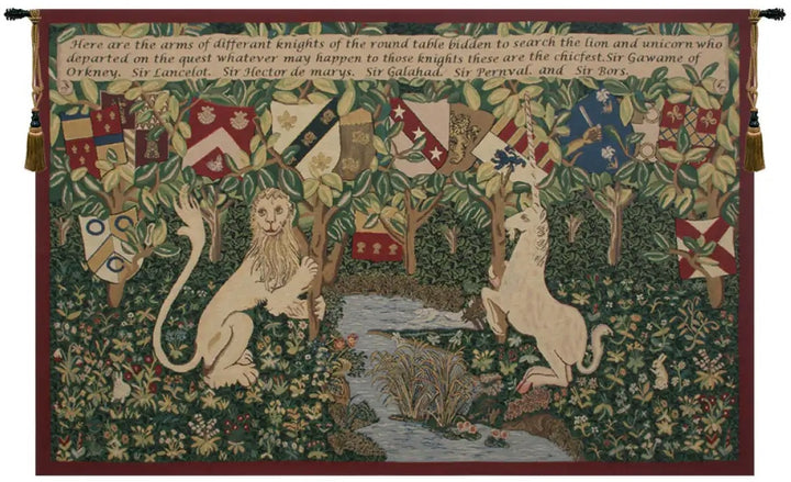 Arms of the Knights Belgian Wall Tapestry