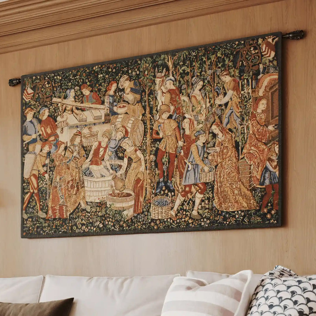 Vendanges Rust Belgian Wall Tapestry
