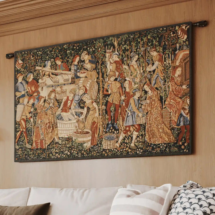Vendanges Rust Belgian Wall Tapestry
