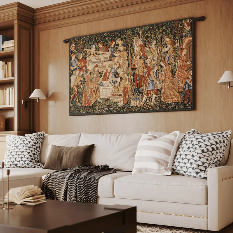 Vendanges Rust Belgian Wall Tapestry