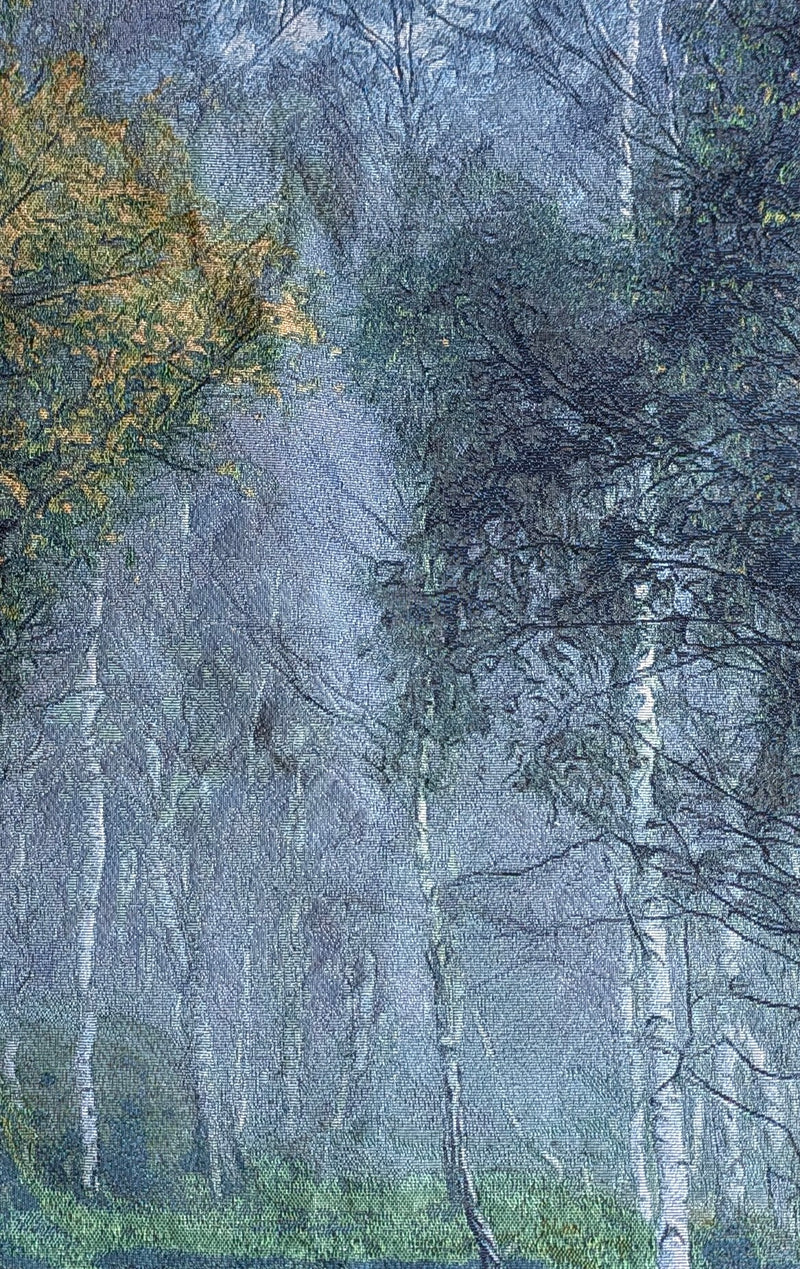 CLEARANCE - Birch Forest Blue Wall Tapestry