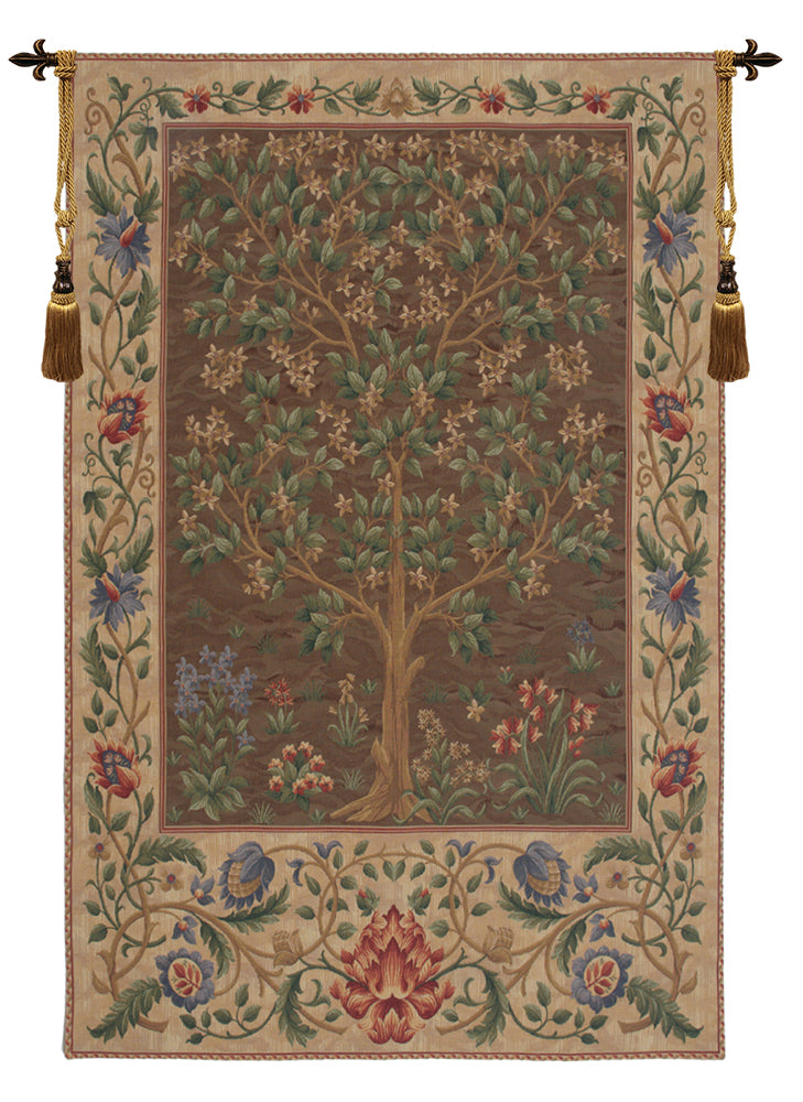 Tree of Life Brown I European Wall Tapestry
