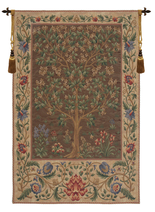 Tree of Life Brown I European Wall Tapestry