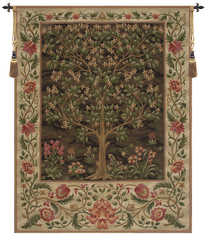 Tree of Life Brown II European Wall Tapestry
