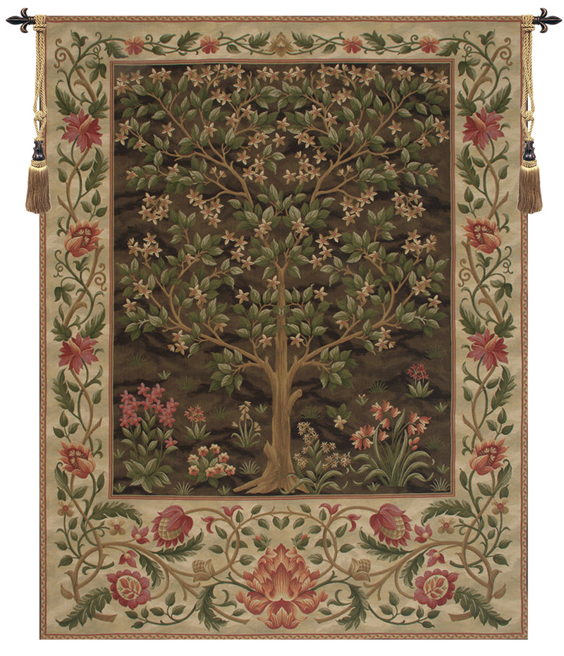 Tree of Life Brown II European Wall Tapestry