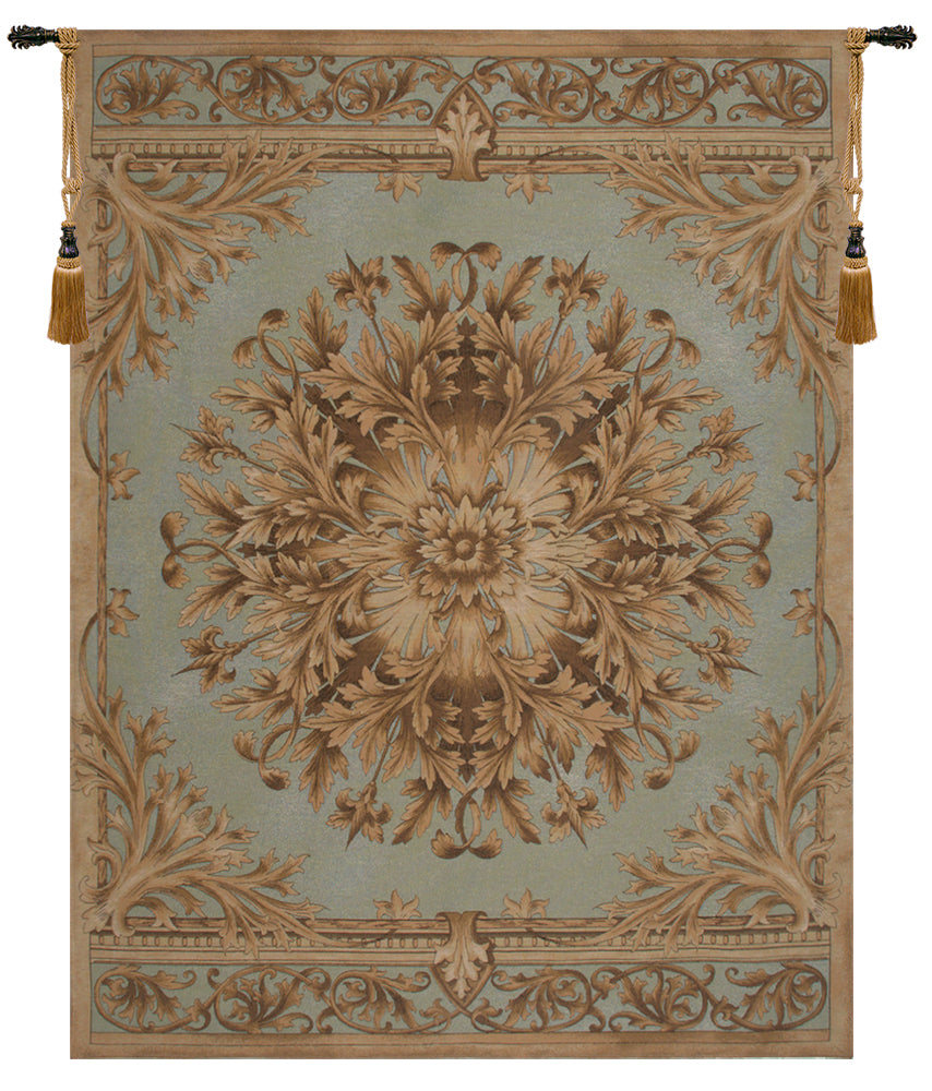 Les Rosaces in Blue French Wall Tapestry