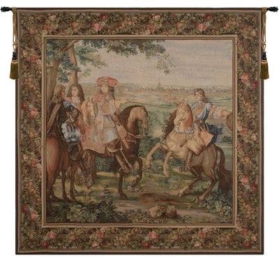 La Prise de Lille Square French Wall Tapestry