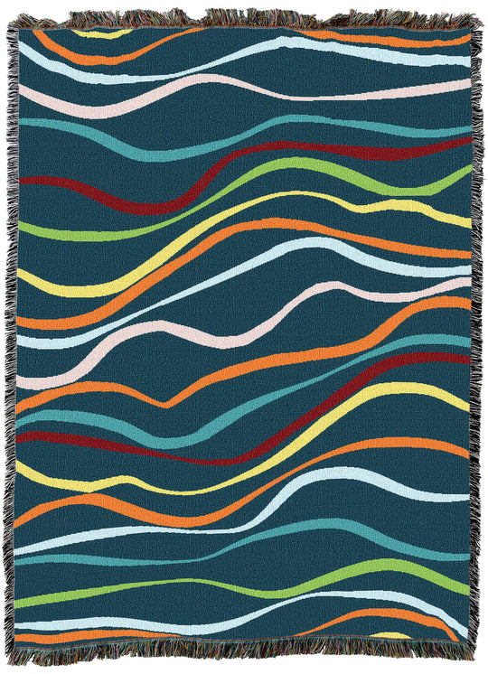 Waverly Blue Versicolor Throw