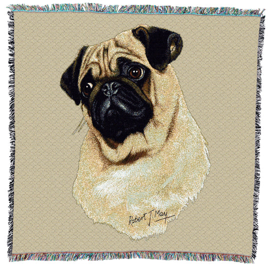 Pug Small Throw