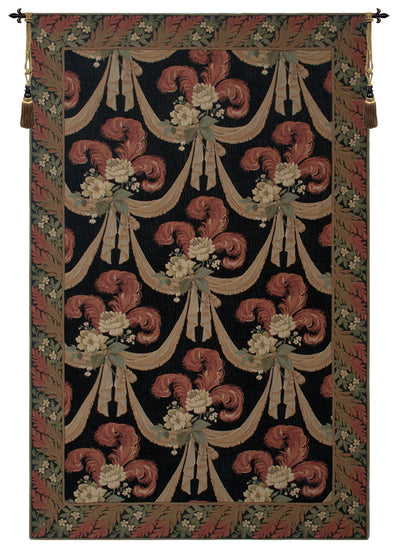 Elegant Floral Scroll II European Wall Tapestry