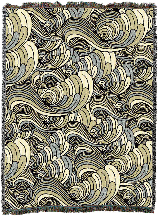 Serene Waves of Sand Throw